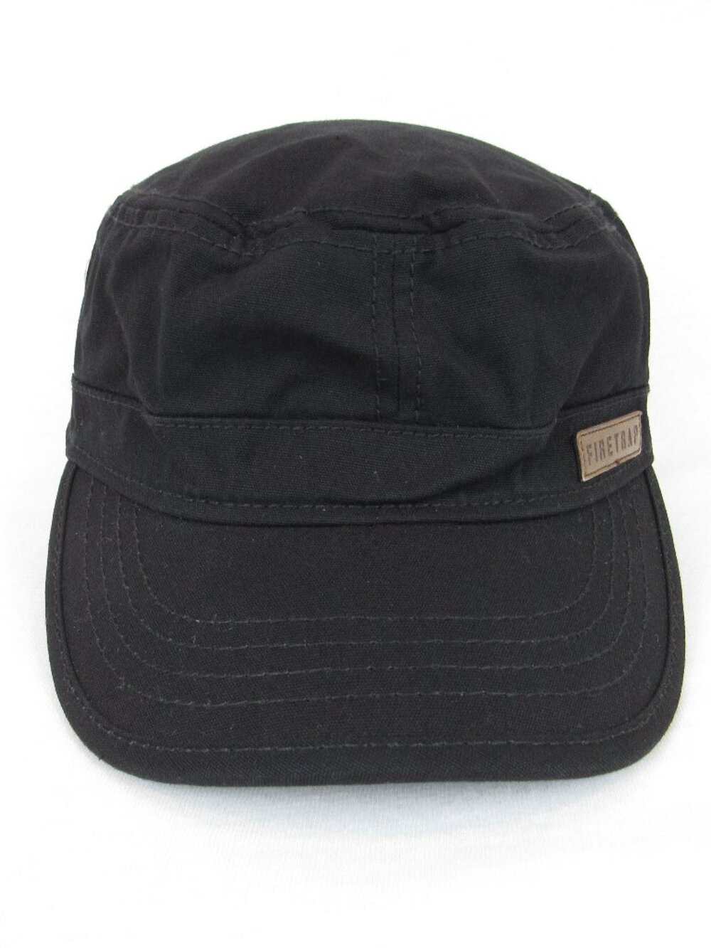 Firetrap Army Cap Men's Black Hat Military Inspired Everyday Wear Adjustatable